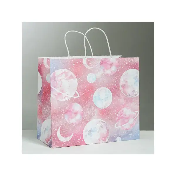 Подарочный пакет крафтовый