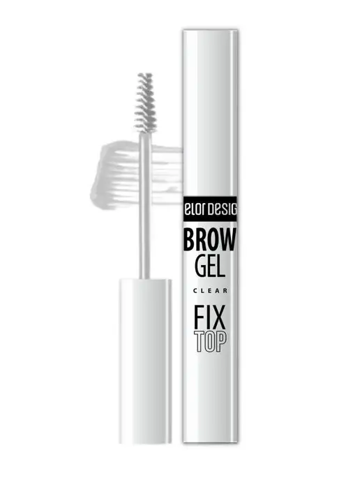 BELOR DESIGN Гель для бровей прозрачный фиксатор Fixtop brow gel, прозрачный, фото 2