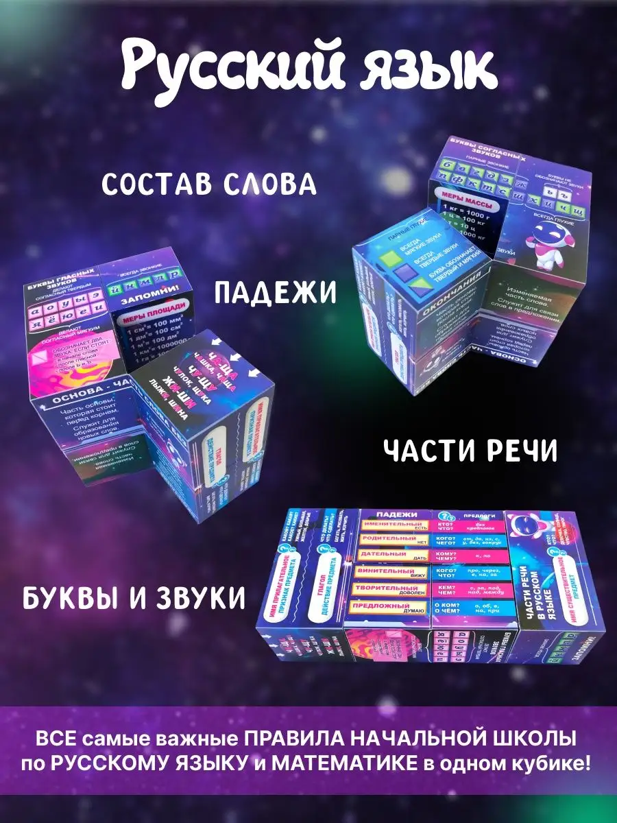 Игрушка - правила по русскому языку и математике MAGTRADE 18711752 купить  за 464 ₽ в интернет-магазине Wildberries