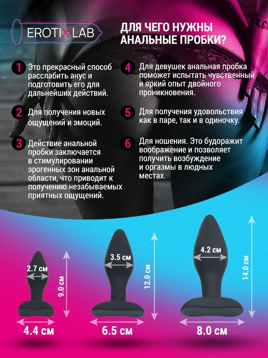 Kanikule plugs Серебряная анальная пробка Medium soft purple crystal 1 шт — купить в Москве