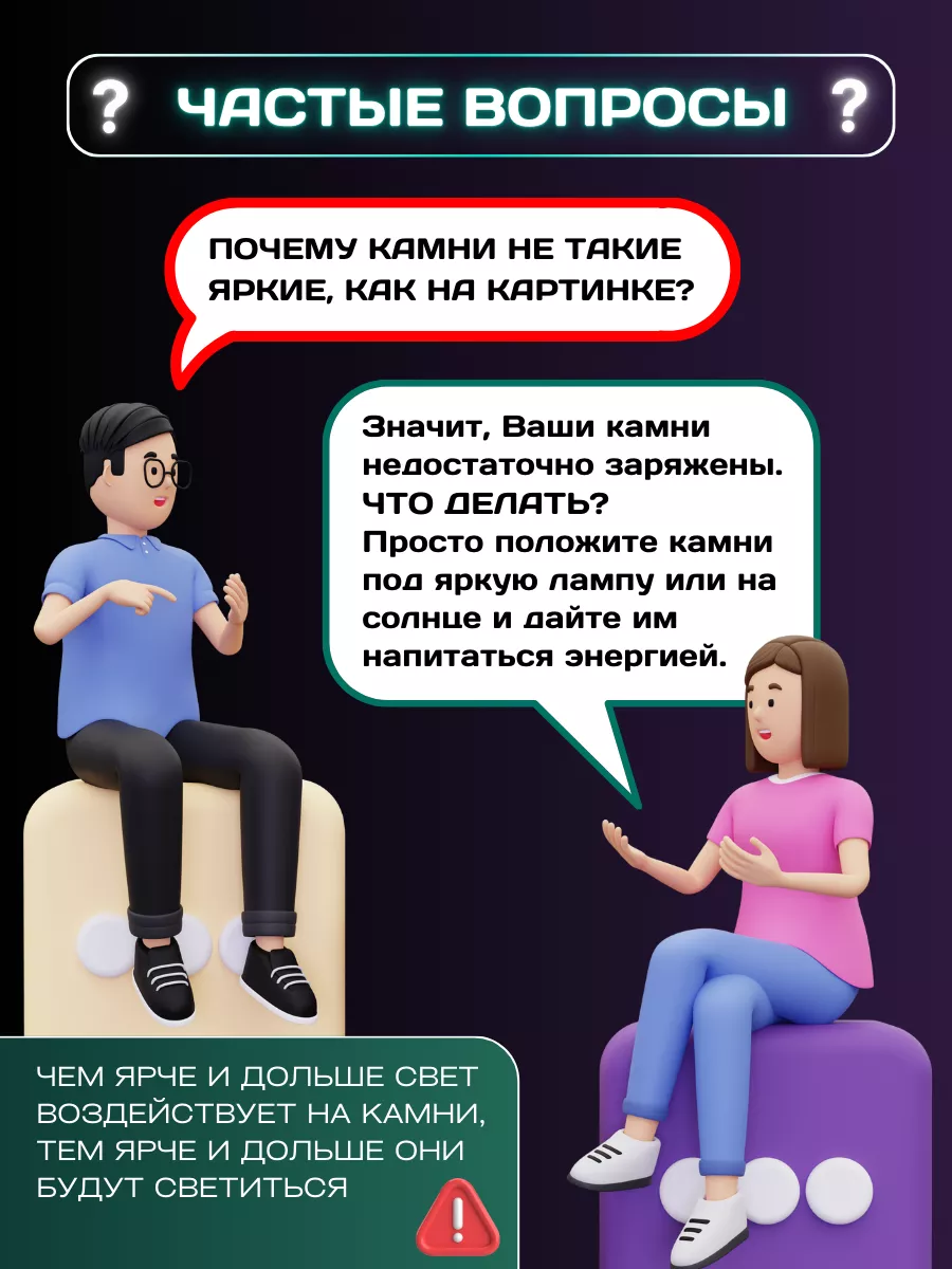 Светящиеся натуральные камни для декора 500 г Need For Home 18762826 купить  за 409 ₽ в интернет-магазине Wildberries