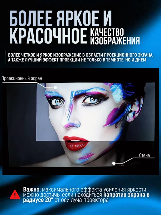 box69.ru Экран для проектора настенный светоотражающий 72", вариант, фото 3