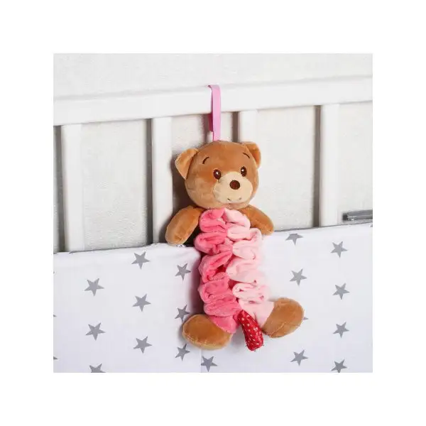 Подвеска мягкая музыкальная "Мишка Пуффи" на кроватку/коляску