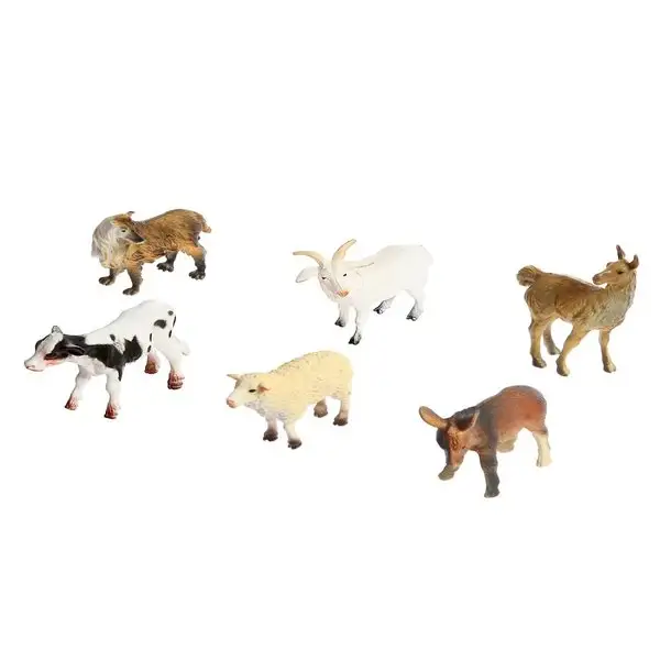 Фигурки животных ферма набор для детей, 6 фигурок