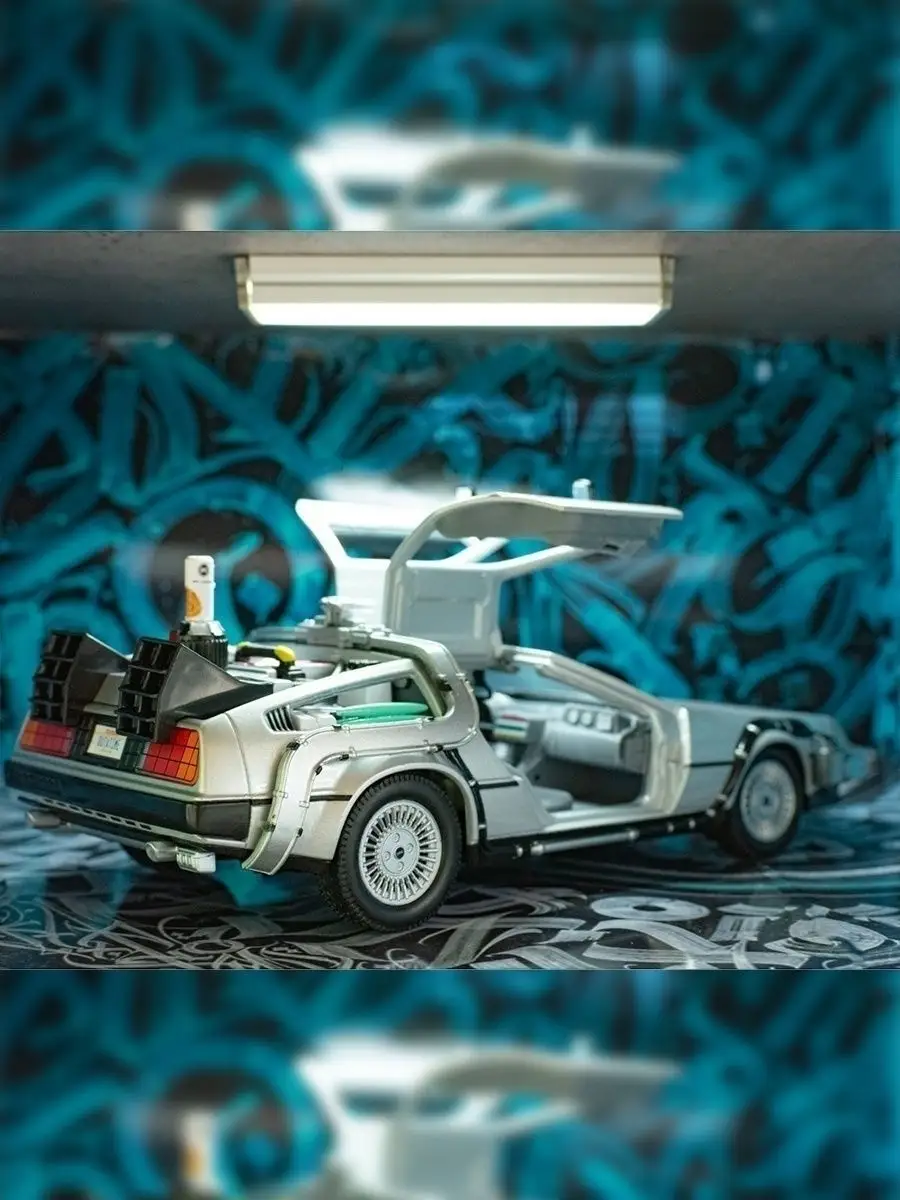 Коллекционная машинка DeLorean DMC 12 Назад в Будущее в масштабе 1:24/  Металлическая модель машинки ГАРАЖ 18824925 купить в интернет-магазине  Wildberries