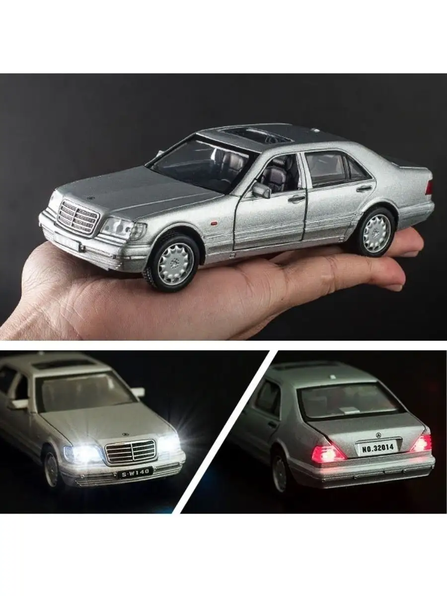 Машинка Mercedes-Benz W140 в масштабе 1:32/ Коллекционная модель  автомобиля/ Масштабная модель ГАРАЖ 18824931 купить в интернет-магазине  Wildberries