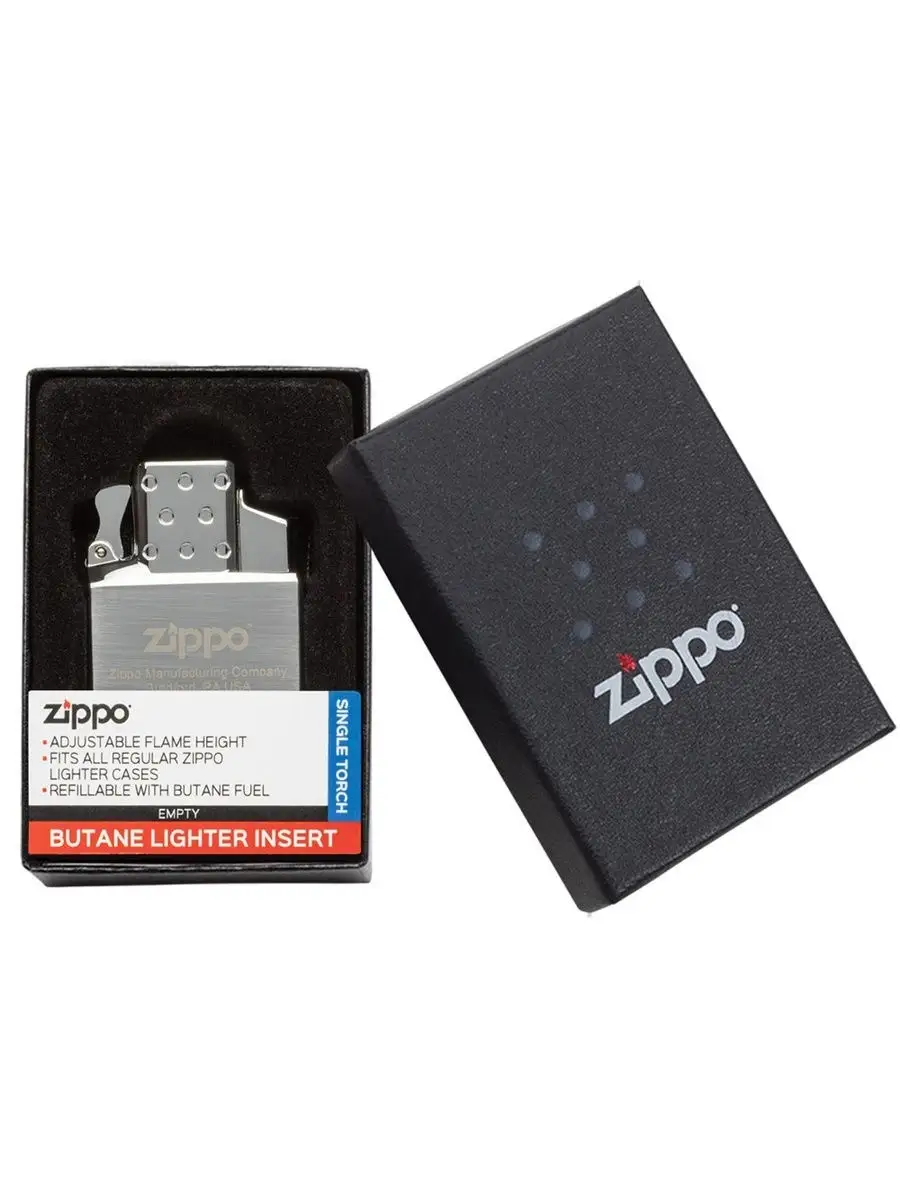 Газовый вставной блок, одинарное пламя для зажигалок 65826 Zippo 18876016  купить за 3 643 ₽ в интернет-магазине Wildberries