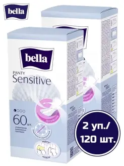 Прокладки ежедневные Panty sensitive 60 шт. х 2 уп. белла BELLA 18903620 купить за 305 ₽ в интернет-магазине Wildberries