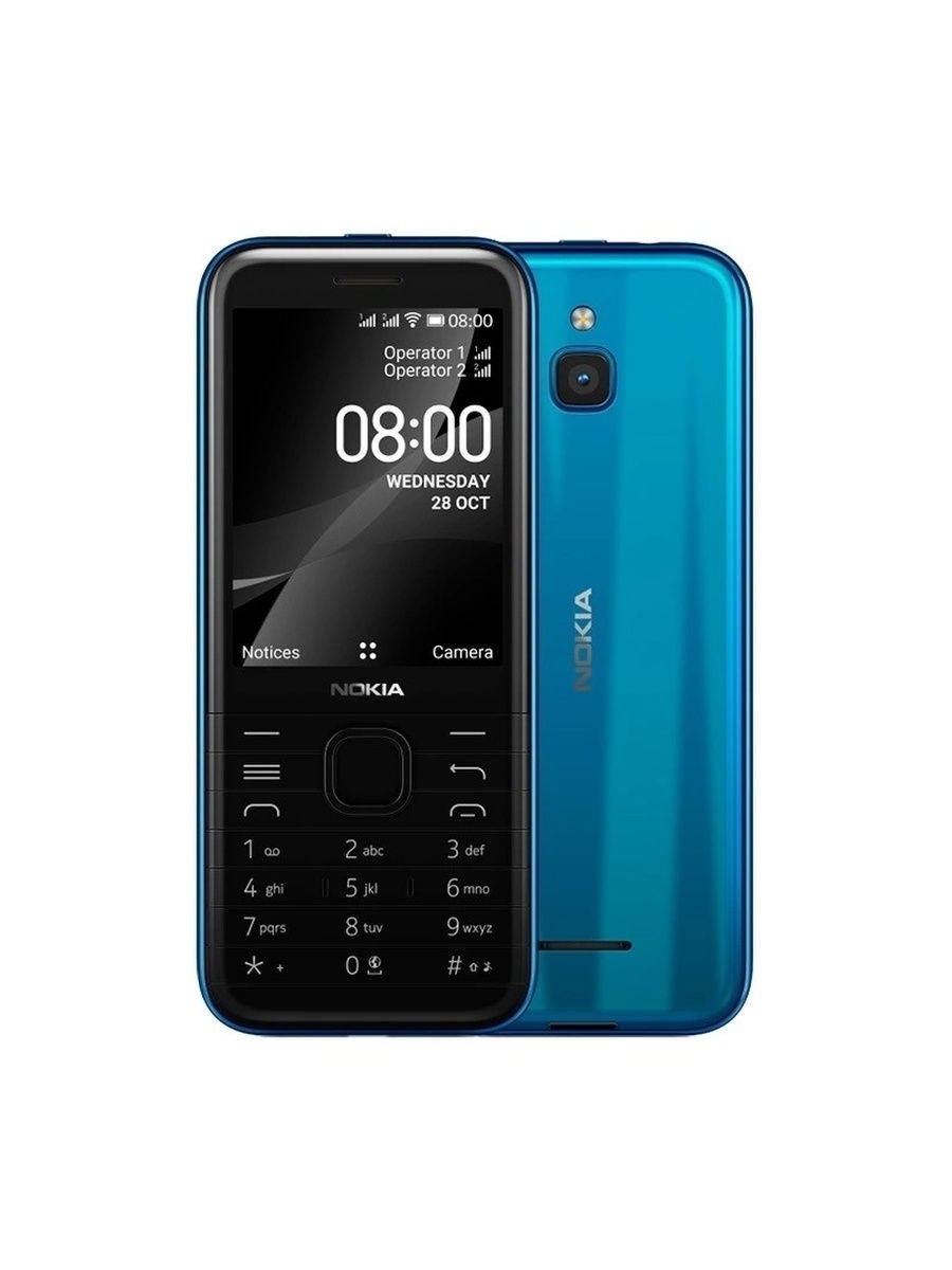 Мобильный телефон Nokia 8000 DS/2,8/320х240/QVGA/512МБ+4ГБ/2МП/1500  mAh/QC8910 Nokia 18928323 купить в интернет-магазине Wildberries