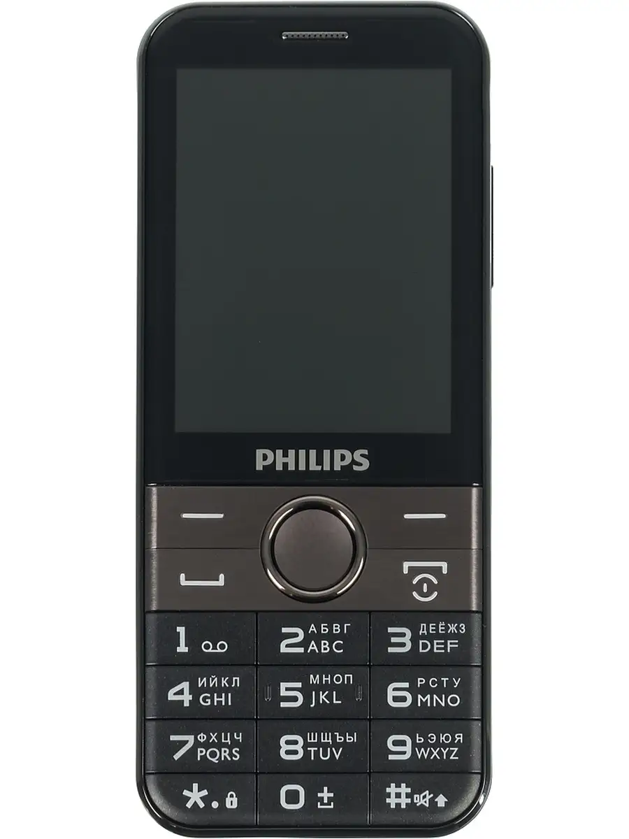 Мобильный телефон Philips Xenium E580 64Mb черный 2Sim 2.8