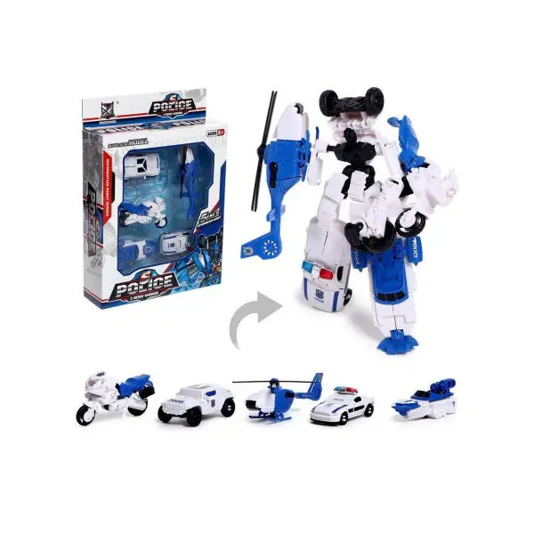 Набор роботов Полицейский отряд трансформируется