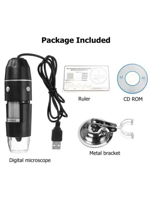 FixLike Цифровой Микроскоп Digital Microscope Professional, USB, черный, фото 5