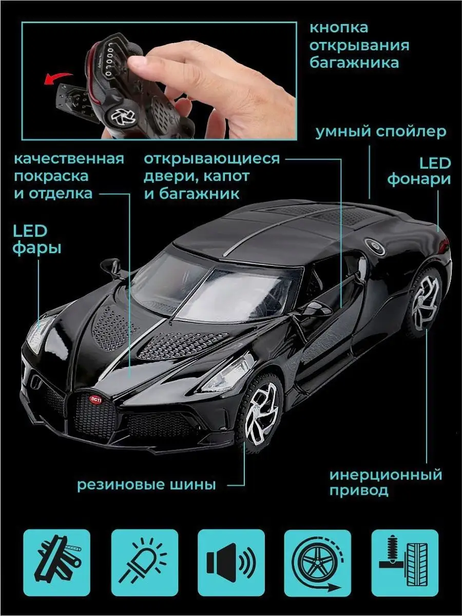 Модель машины Bugatti La Voiture Noire WiMi 18980408 купить за 1 019 ₽ в  интернет-магазине Wildberries