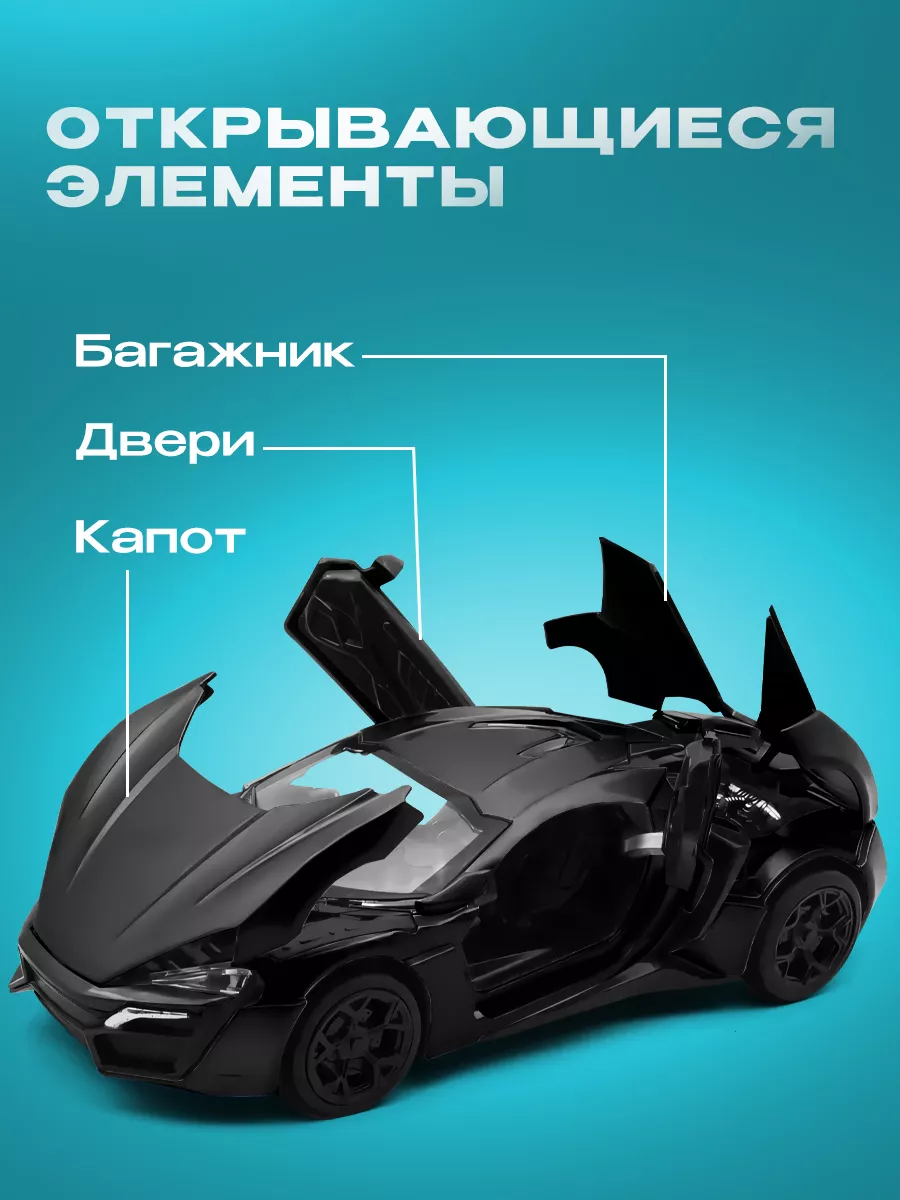 Модель машины Lykan HyperSport WiMi 18980414 купить в интернет-магазине  Wildberries