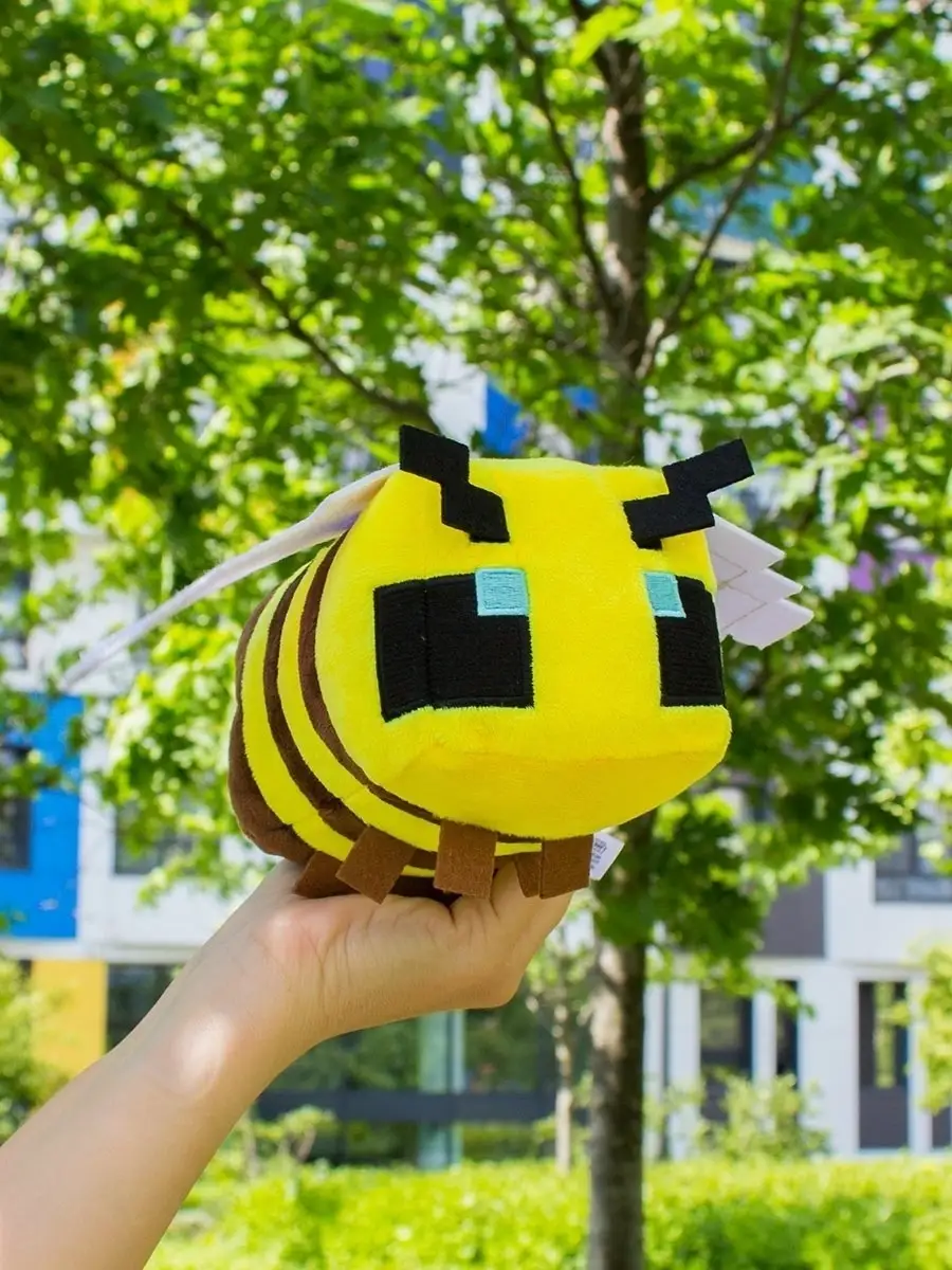 Мягкая игрушка Майнкрафт Пчела Minecraft Bee 14см Minecraft 18980936 купить  в интернет-магазине Wildberries