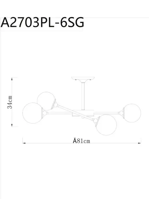 Arte Lamp Потолочная люстра MARCO A2703PL-6SG, желтый, фото 6