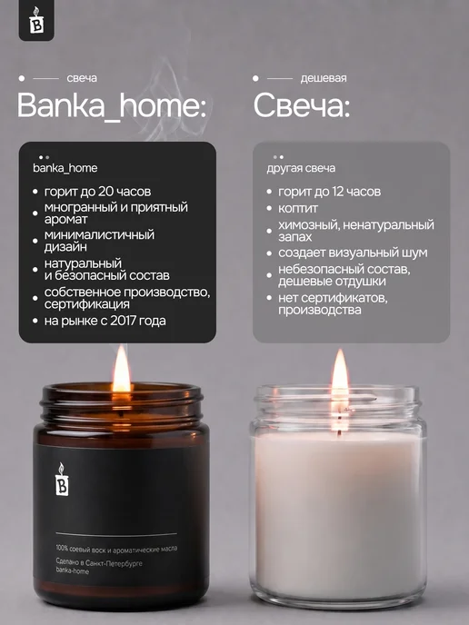 Banka_home Свеча ароматическая "Вечнозеленая ель" 120 мл, 120 мл, фото 4