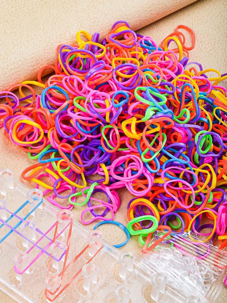 Набор для плетения браслетов из резинок Rainbow Loom + большой станок