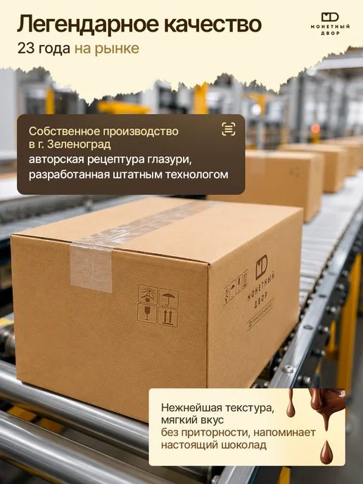 Монетный двор Шоколадные мини-плитки из глазури, 500 шт. по 5гр, 500 шт, 5 г, фото 6