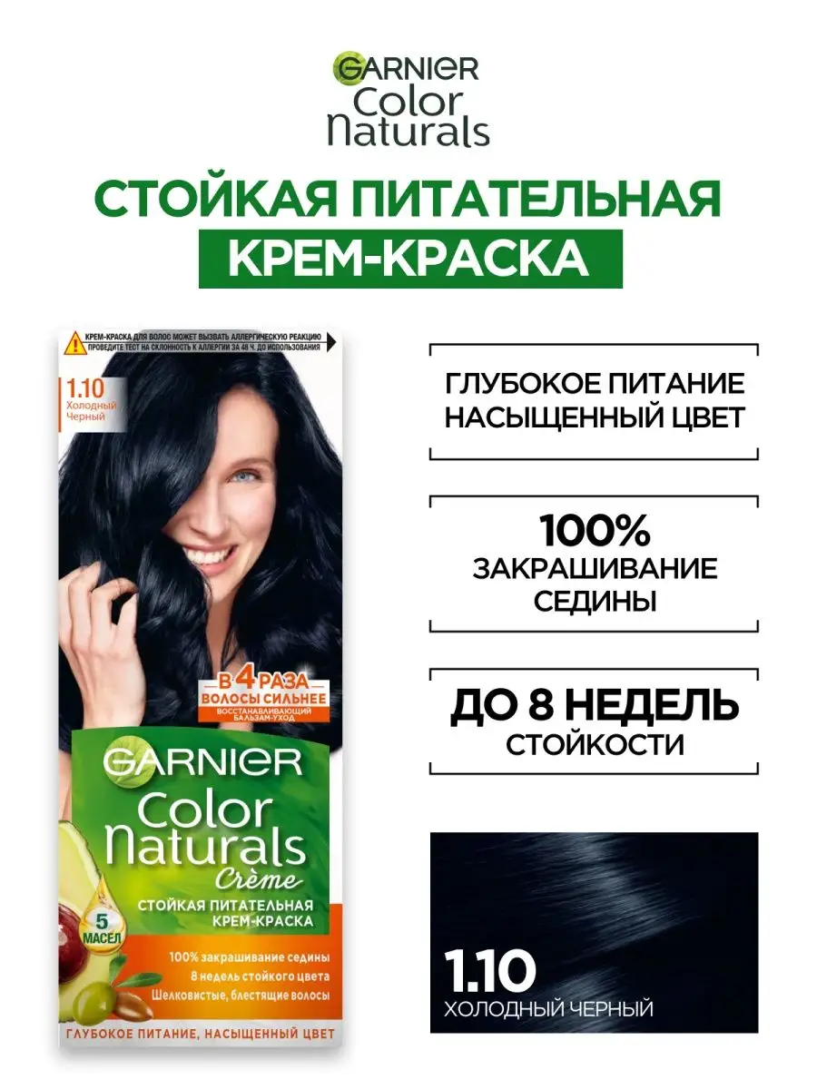 Стойкая крем-краска для волос Color Naturals Garnier 19117749 купить за 169  ? в интернет-магазине Wildberries