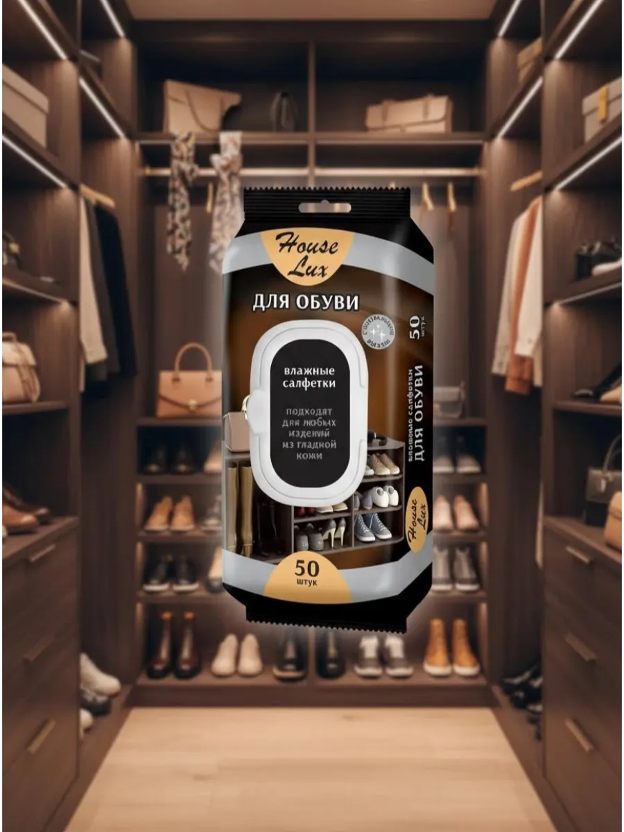 Салфетки для обуви House Lux 50 шт.