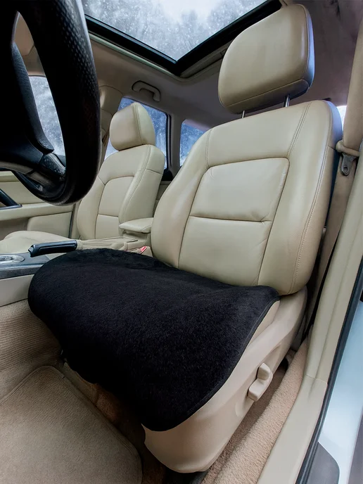 AutoWool Меховая накидка на сиденье авто - 1 шт. Овечья шерсть, 1 шт, фото 4