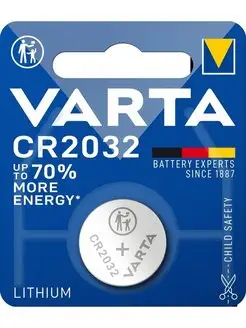 Батарейка CR2032 Lithium 3 V - 1 шт. VARTA 19170052 купить за 170 ₽ в интернет-магазине Wildberries