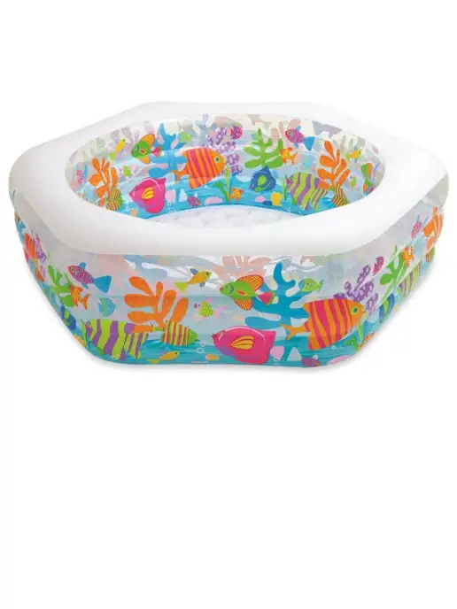 Intex Бассейн надувной Ocean Reef Pool (191х178х61см) 6+, 191x178x61 см