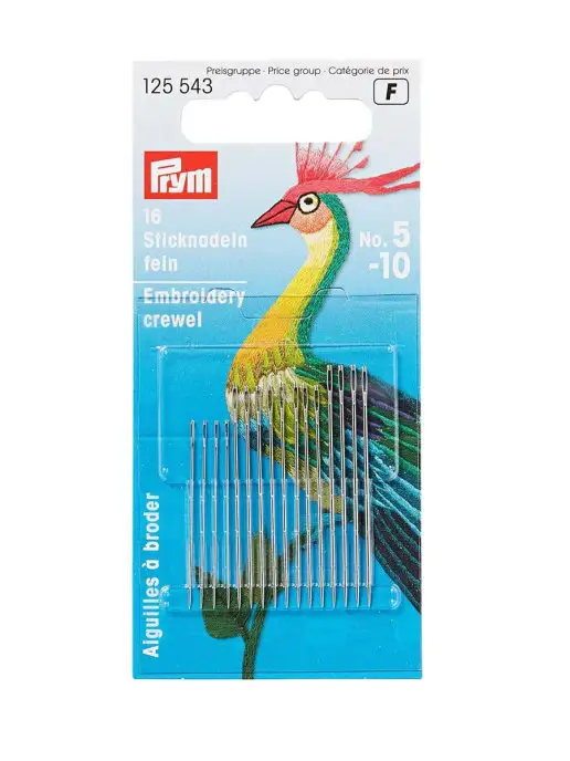 Prym Иголки для шитья ручные №5-10, 16 шт, 16 шт