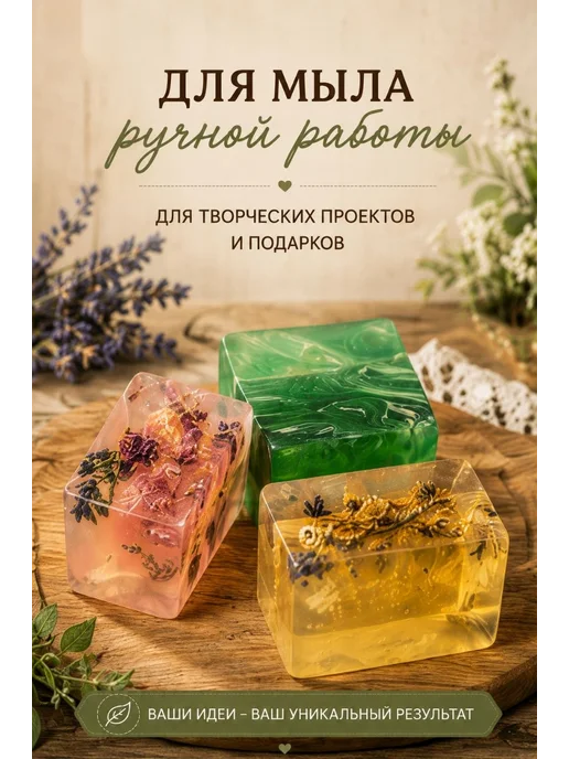 SoapMaster Мыльная основа белая для мыловарения 1кг, 0,5 кг, фото 3