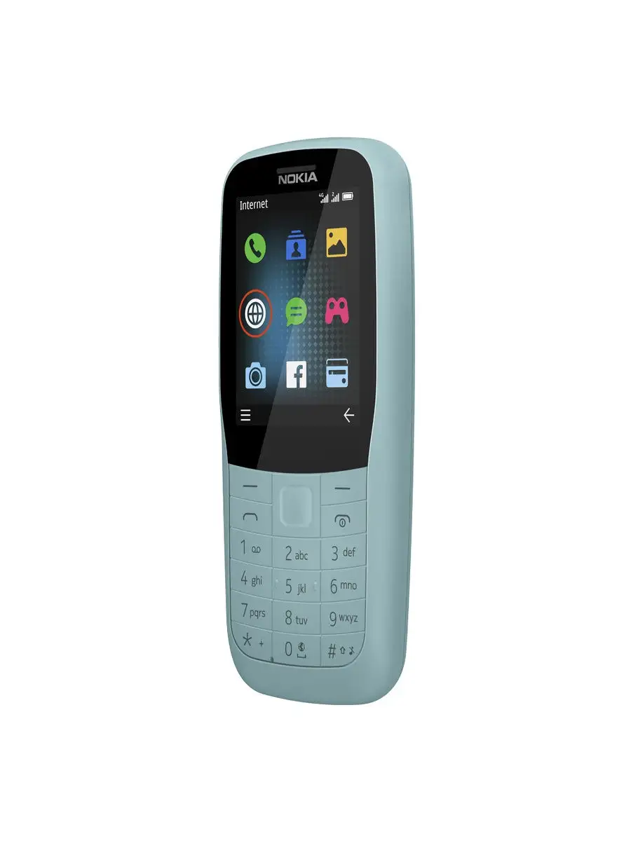 Мобильный телефон NOKIA 220 голубой 2 SIM 2 Мп Nokia 19208833 купить в  интернет-магазине Wildberries