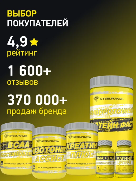 STEELPOWER bcaa спортивный порошок 2 1 1 аминокислота бцаа 250 гр, 250 г, фото 5