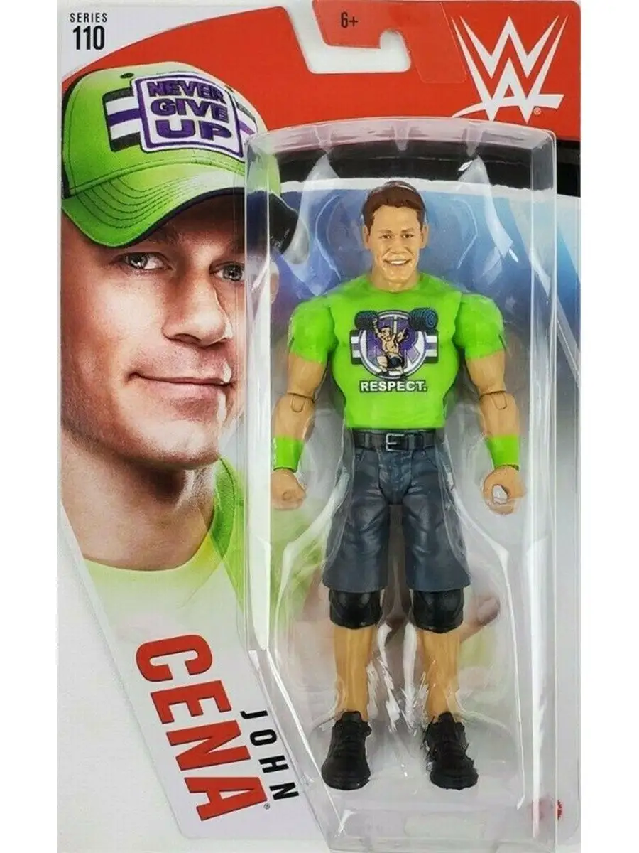 Подвижная фигурка Джон Сина (WWE110 John Cena Action Figure) WWE 19231548  купить в интернет-магазине Wildberries