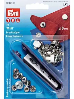 Кнопки непришивные MINI 8мм с установщиком 10шт Prym 19247916 купить за 464 ₽ в интернет-магазине Wildberries