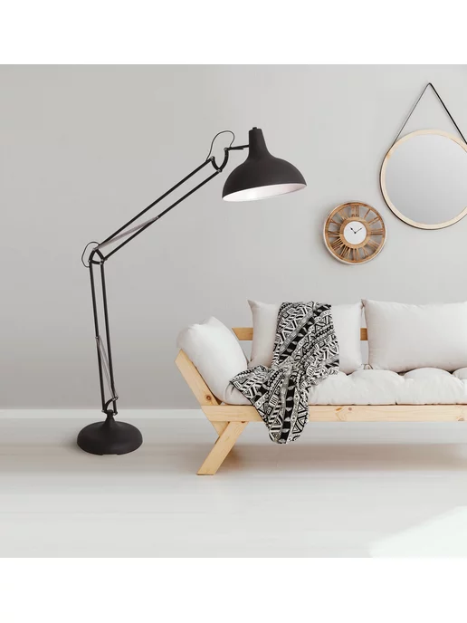 Arte Lamp Торшер GOLIATH A2487PN-1BK, черный, фото 4