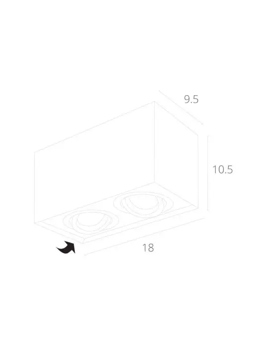 Arte Lamp Точечный накладной светильник FACTOR A5544PL-2WH, белый, фото 4