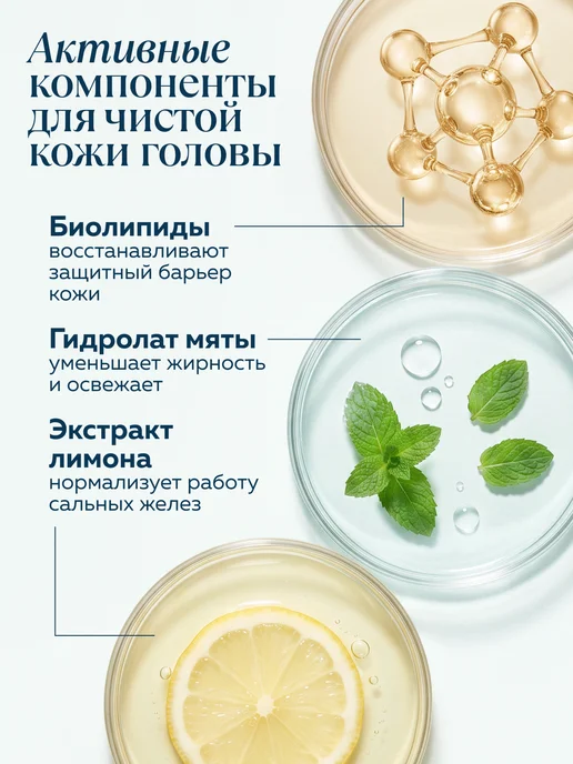 mi&ko Шампунь от перхоти для жирных волос бессульфатный, 200 мл, фото 3