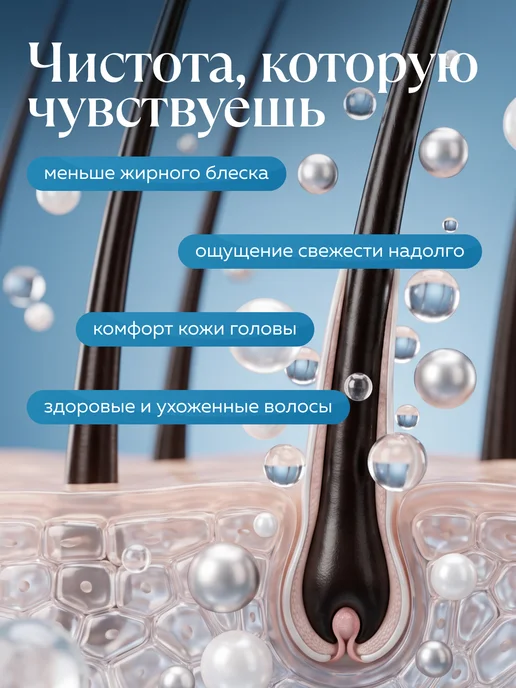 mi&ko Шампунь от перхоти для жирных волос бессульфатный, 200 мл, фото 4
