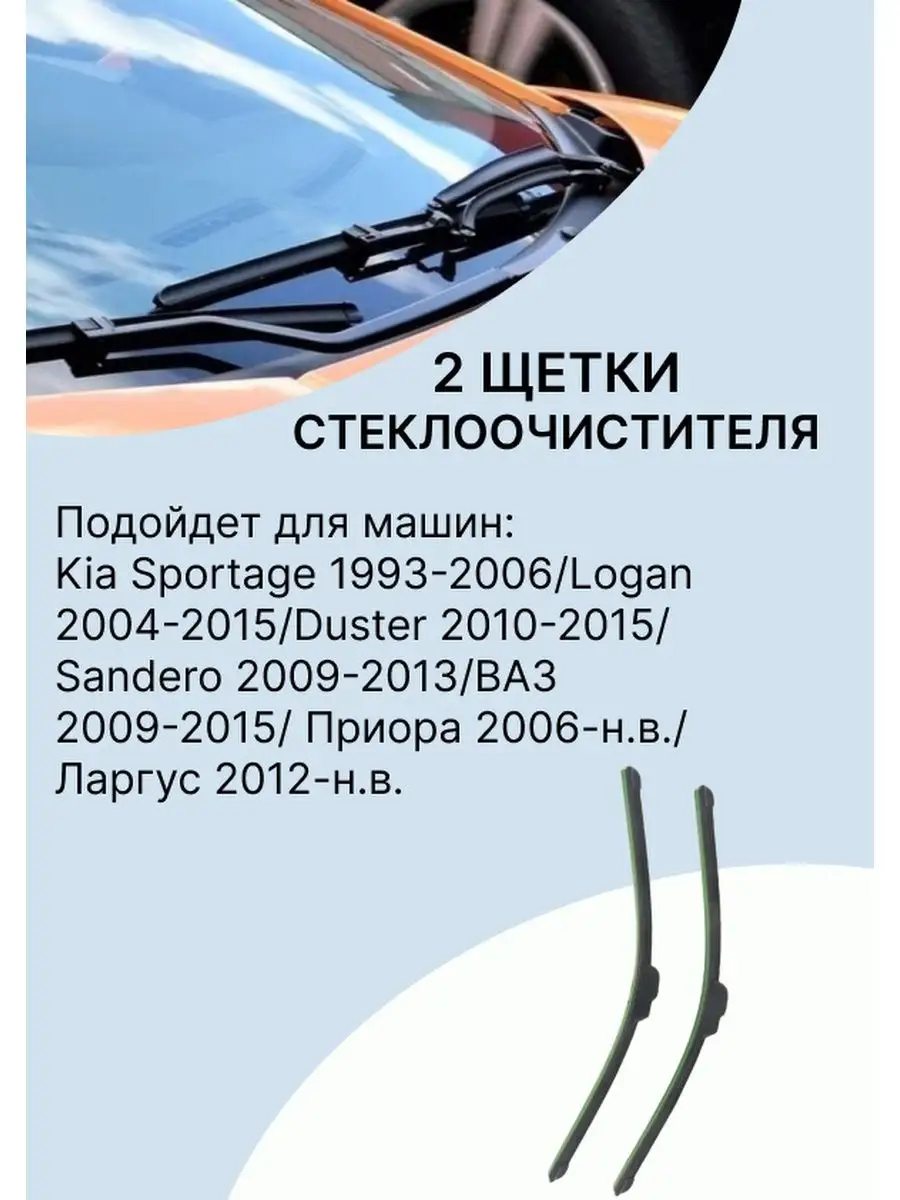 Щетки стеклоочистителя 500 мм 2 шт Иванов Иван Сергеевич 19341575 купить за  194 ₽ в интернет-магазине Wildberries