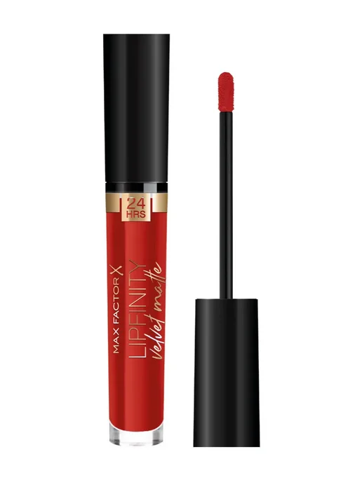 MAX FACTOR Губная помада Lipfinity Velvet Matte, 3,5 мл, 025 Red Luxury, 3,5 мл