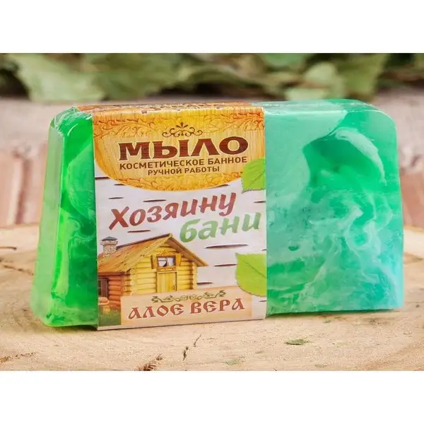 Мыло косметическое банное «Хозяину бани» алое вера 80 г