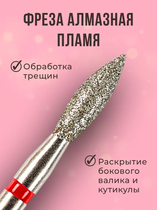 Astial Фрезы для аппаратного маникюра набор 806.104.243.514.021, 6 шт, фото 3