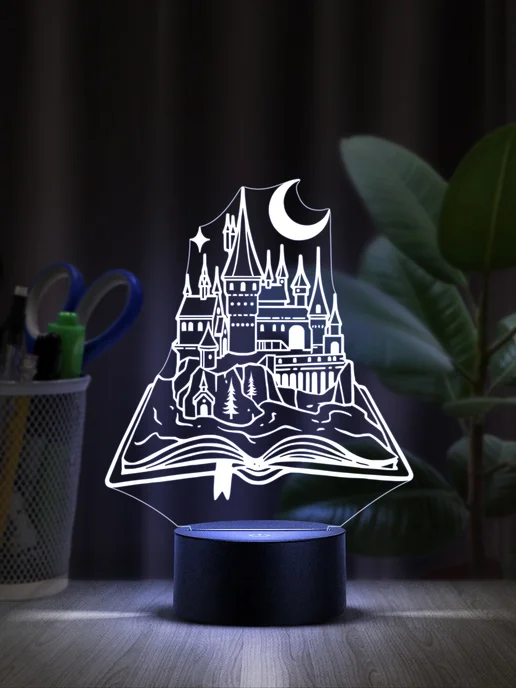 Flamingo Lamp Волшебная книга, Гарри Поттер, синий, фото 6
