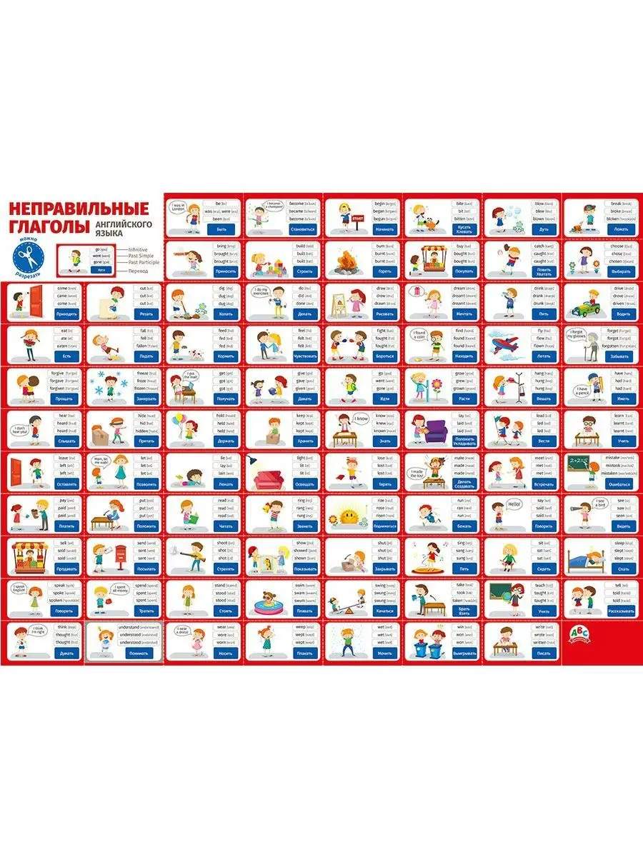 Плакаты Предлоги/Неправильные глаголы английского языка ТМ Мир поздравлений  19480654 купить за 323 ₽ в интернет-магазине Wildberries