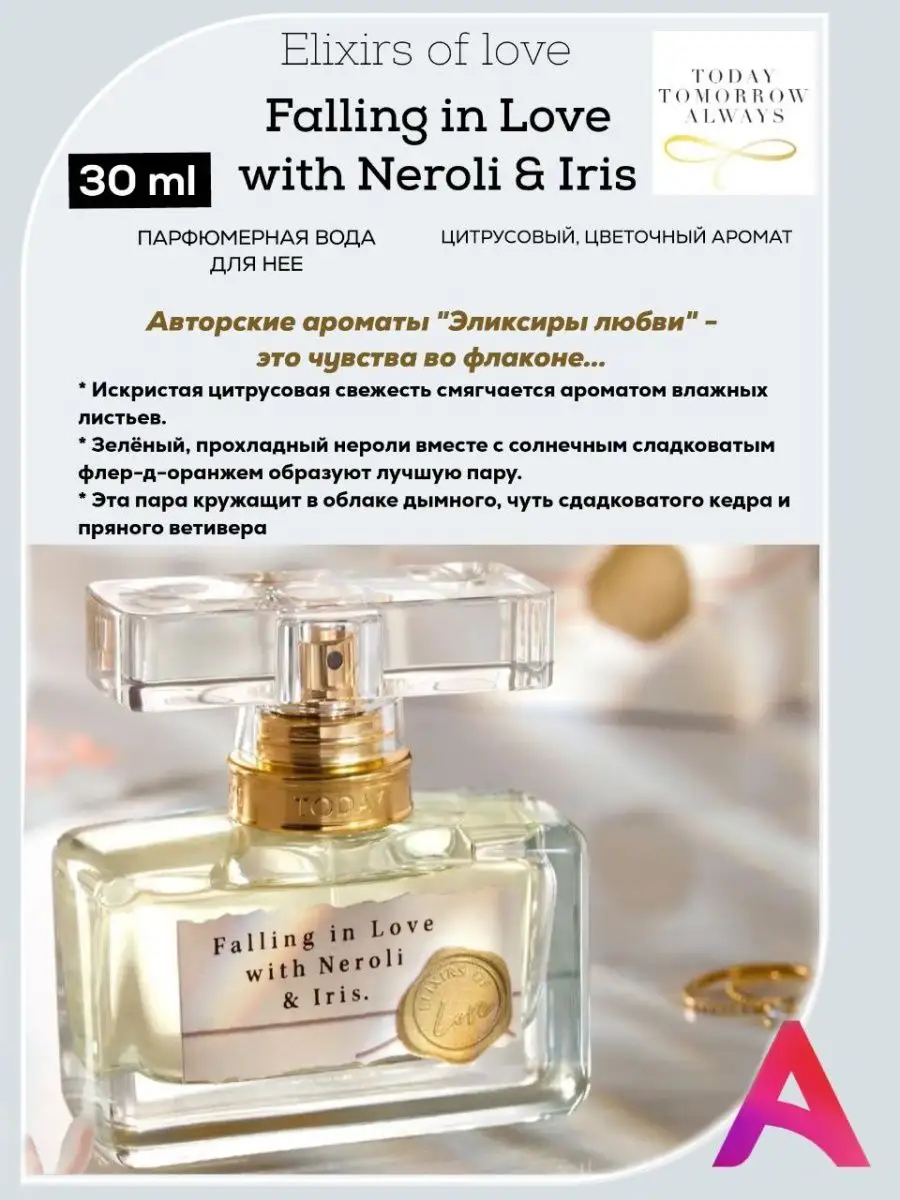 Falling in Love with Neroli & Iris парфюмерная вода AVON 19506668 купить в  интернет-магазине Wildberries