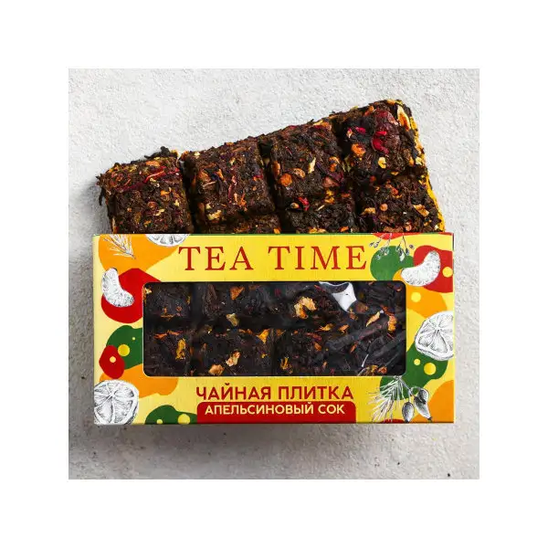 Чайная шоколадка Tea time: чёрный чай с добавками