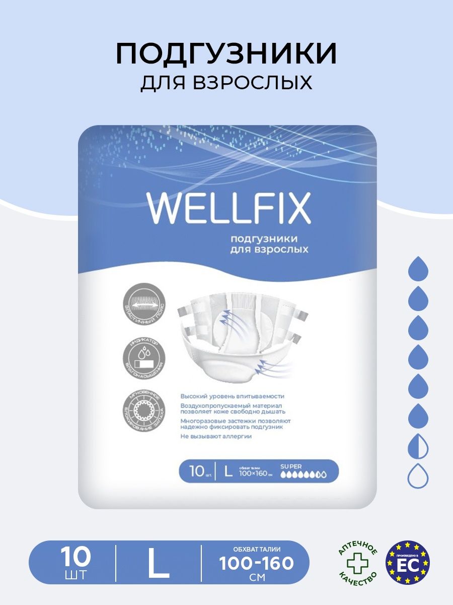 Wellfix подгузники. Веллфикс прокладки.