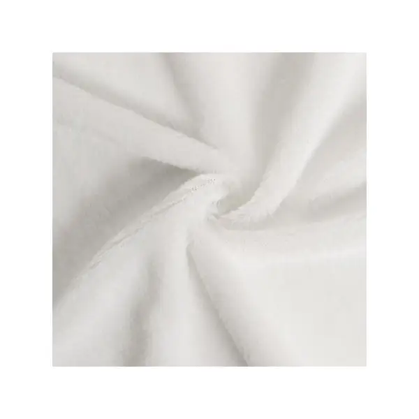 Лоскут для рукоделия 50*50см мех белый на трикотажной основе