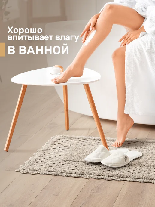 KARNA Коврик для ванной противоскользящий 60х100, мягкий, 60x100, фото 3