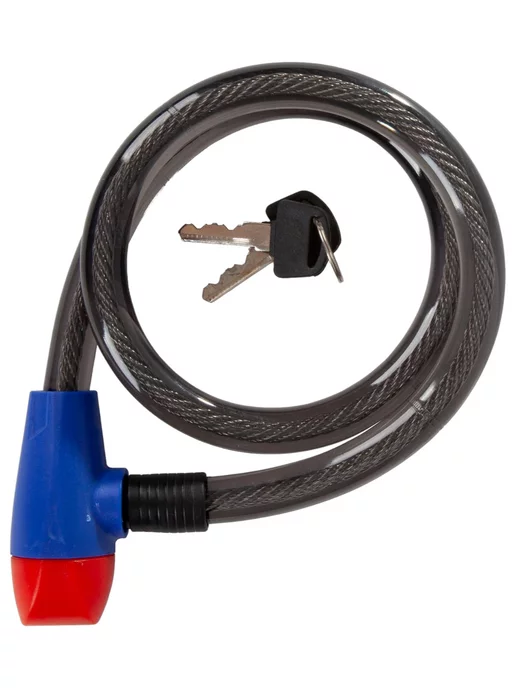 STG Замок трос с ключом 1,5х80см, QH-621, 1.5x80 см, фото 2
